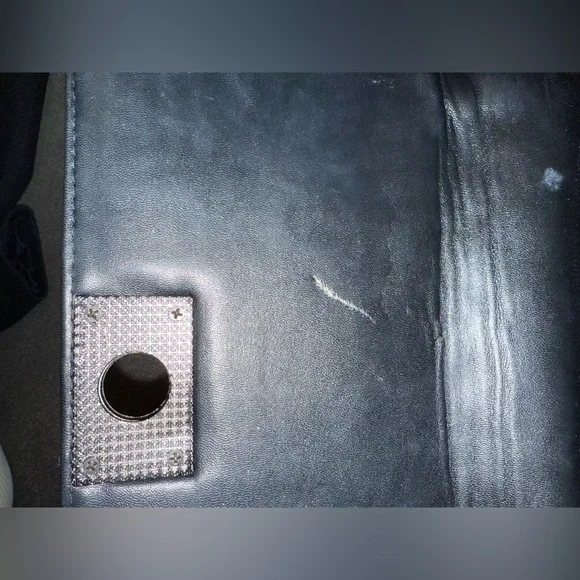 Elegant Black Quilted Shoulder Bag Small Medium Flap Crossbody Classic - Picture 8 of 9